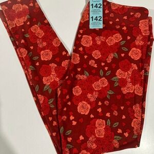New LuLaRoe Rose Leggings Size TC